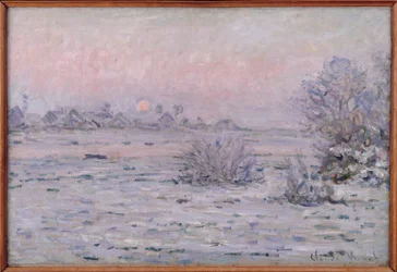 Snowy Landscape at Twilight